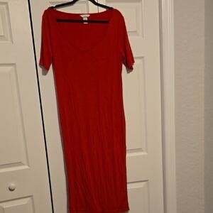 Elegant Red Women's Dress
